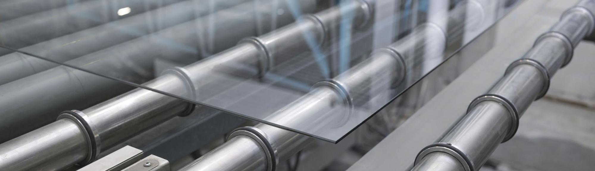 Industrie du verre - convoyeur de plaques de verre