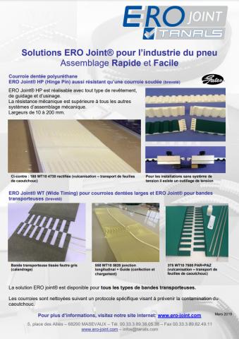 Solution ERO Joint pour l'industrie du pneu