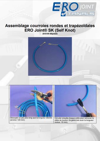Montage des courroies rondes ERO Joint SK