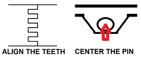 Montage de courroie ERO Joint - alignement des dents